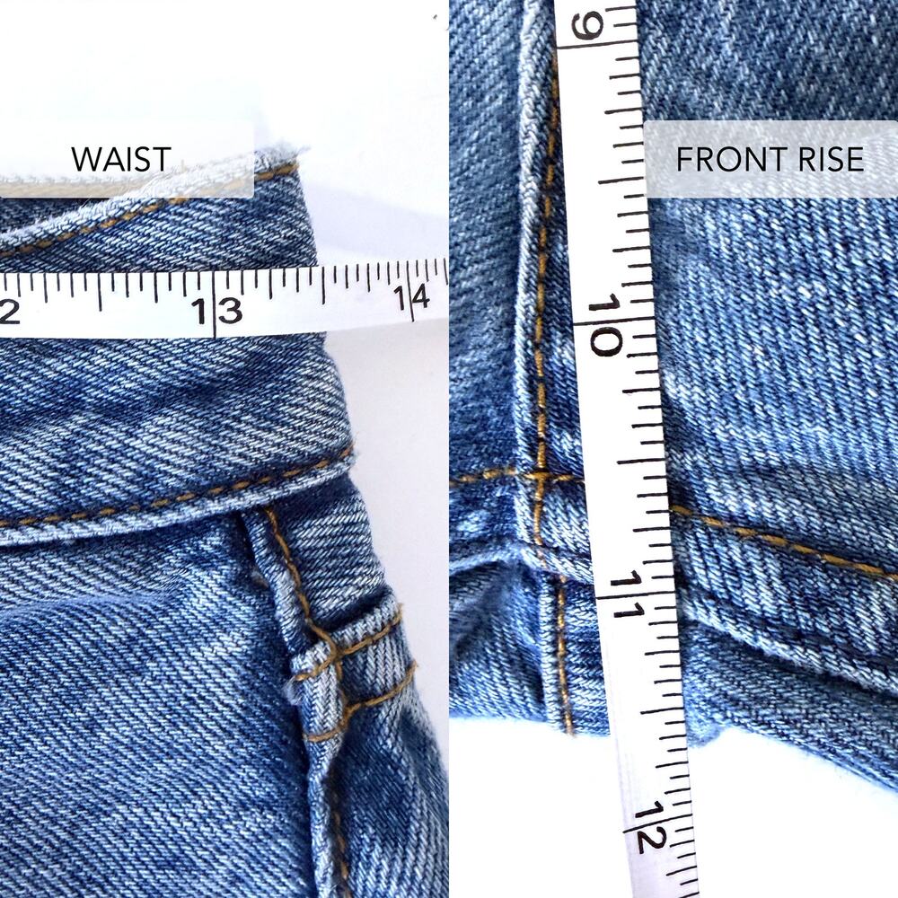 STILL HERE NY Capri Cropped Jeans Classic Blue Denim Size 26 - Picture 14 of 16